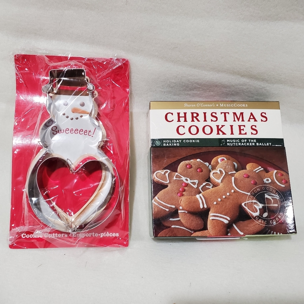 Hallmark cookie cutter and recipe book set